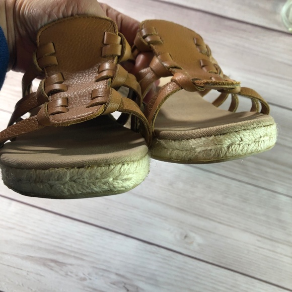 Nine West Wedge Sandals Tan Size 8.5 - Picture 8 of 8